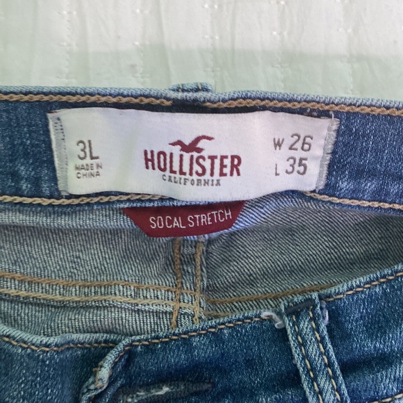 Hollister Cali Flare Socal Stretch Jeans Size 3L W26 x L 35 - Picture 7 of 8